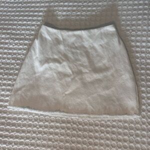Urban Outfitters White Skirt Frayed Hem
